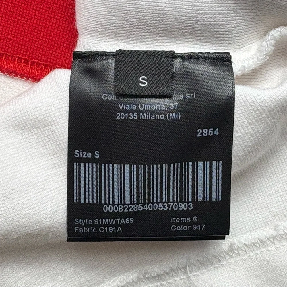 Calvin Klein 205W39NYC x Raf Simons Red White Striped Shirt Size S Thick Cotton - Picture 8 of 12